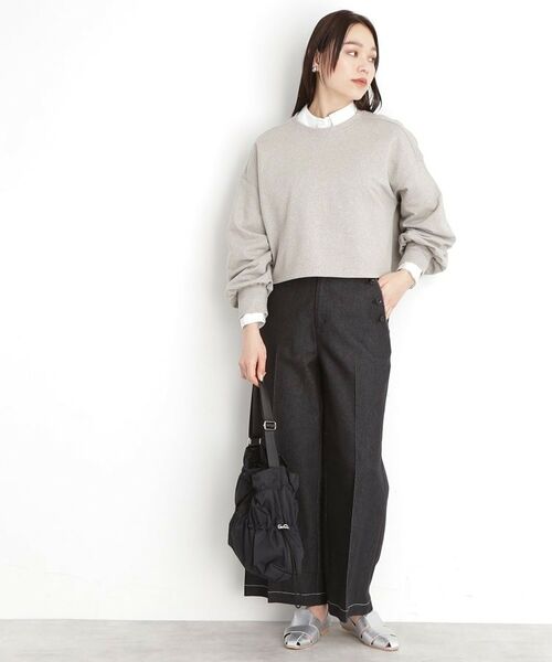 THE SHOP TK / ザ ショップ ティーケー カットソー | ラメ裏毛パフスリーブ【洗える】 | 詳細7