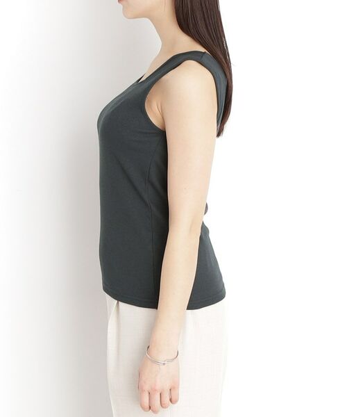 THE SHOP TK / ザ ショップ ティーケー キャミソール・チューブトップ | 【前後2WAY】スクエアリブタンク/洗える | 詳細18