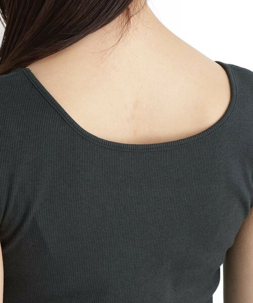 THE SHOP TK / ザ ショップ ティーケー キャミソール・チューブトップ | 【前後2WAY】スクエアリブタンク/洗える | 詳細21