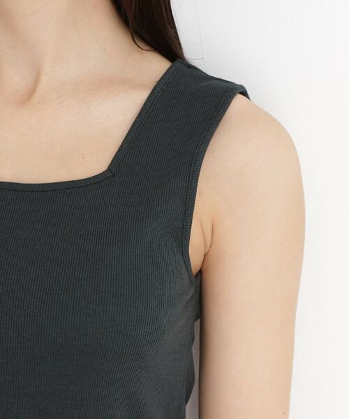 THE SHOP TK / ザ ショップ ティーケー キャミソール・チューブトップ | 【前後2WAY】スクエアリブタンク/洗える | 詳細22