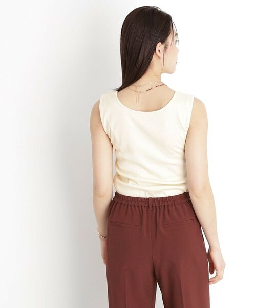 THE SHOP TK / ザ ショップ ティーケー キャミソール・チューブトップ | 【前後2WAY】スクエアリブタンク/洗える | 詳細6