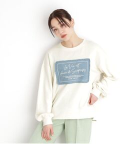 THE SHOP TK / ザ ショップ ティーケー カットソー | 【アソート】裏毛ロゴプルオーバー/洗える