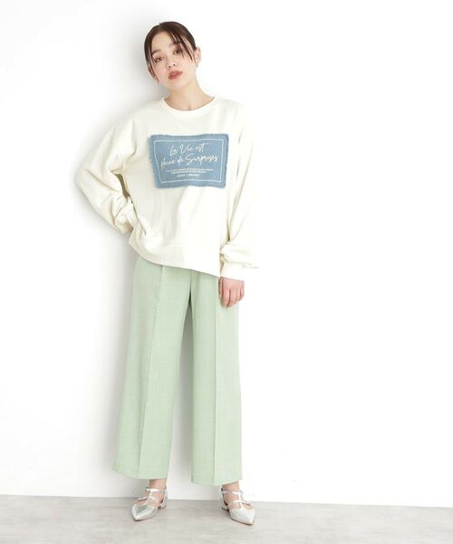 THE SHOP TK / ザ ショップ ティーケー カットソー | 【アソート】裏毛ロゴプルオーバー/洗える | 詳細10