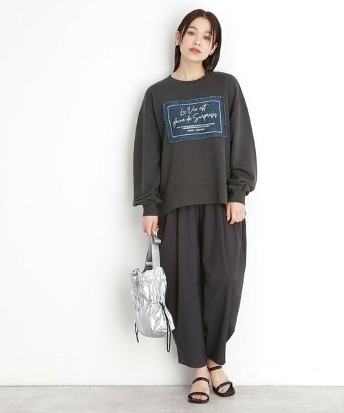 THE SHOP TK / ザ ショップ ティーケー カットソー | 【アソート】裏毛ロゴプルオーバー/洗える | 詳細7