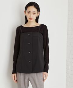 THE SHOP TK / ザ ショップ ティーケー キャミソール・チューブトップ | 麻調キャミビスチェ【洗濯機OK】