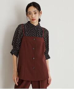 THE SHOP TK / ザ ショップ ティーケー キャミソール・チューブトップ | 麻調キャミビスチェ【洗濯機OK】