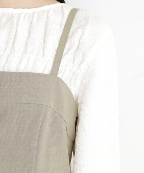 THE SHOP TK / ザ ショップ ティーケー キャミソール・チューブトップ | 麻調キャミビスチェ【洗濯機OK】 | 詳細21