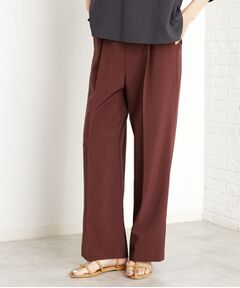 THE SHOP TK / ザ ショップ ティーケー パンツ | 【XS-XLサイズ】麻調ワイドパンツ/洗濯機OK/from the VOICE