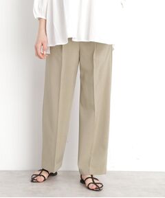 THE SHOP TK / ザ ショップ ティーケー パンツ | 【XS-XLサイズ】麻調ワイドパンツ/洗濯機OK/from the VOICE