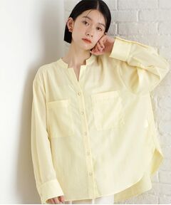 THE SHOP TK / ザ ショップ ティーケー シャツ・ブラウス | 【体型カバー】ダブルポケットスキッパーシャツ/洗濯機OK