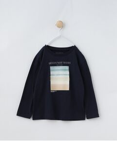 THE SHOP TK / ザ ショップ ティーケー カットソー | 【120－150】フォトプリント長袖Tシャツ/洗濯機OK