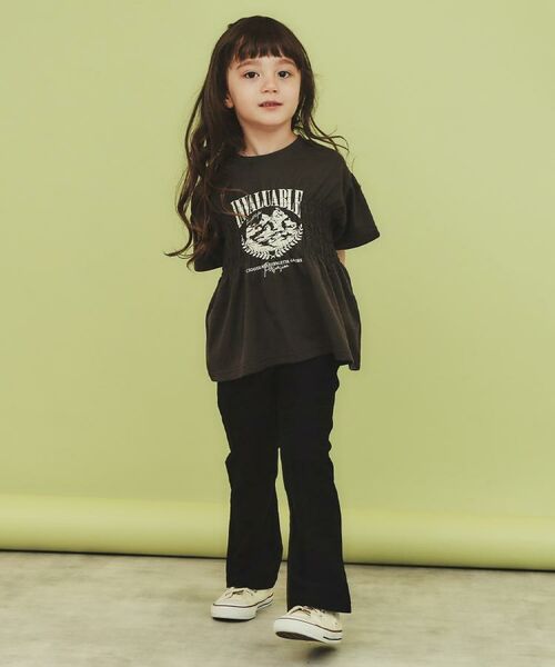 THE SHOP TK / ザ ショップ ティーケー パンツ | 【110-150】のびーるフレアパンツ/洗濯機OK | 詳細3