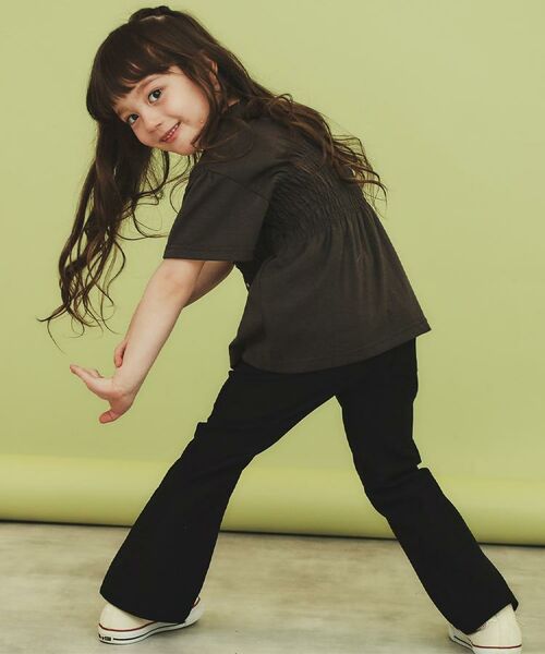 THE SHOP TK / ザ ショップ ティーケー パンツ | 【110-150】のびーるフレアパンツ/洗濯機OK | 詳細4