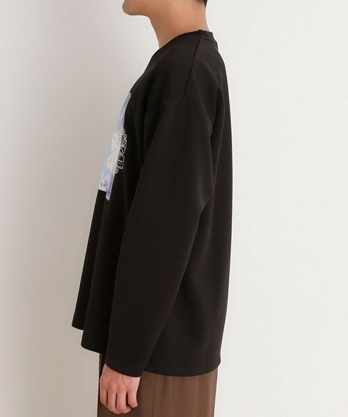 THE SHOP TK / ザ ショップ ティーケー Tシャツ | フラワー刺繍＋グラフィックロングTシャツ | 詳細10