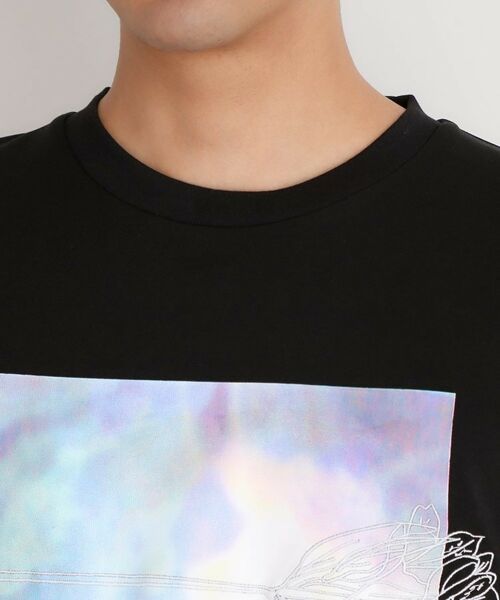 THE SHOP TK / ザ ショップ ティーケー Tシャツ | フラワー刺繍＋グラフィックロングTシャツ | 詳細12