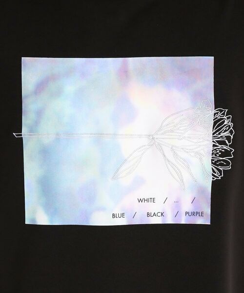 THE SHOP TK / ザ ショップ ティーケー Tシャツ | フラワー刺繍＋グラフィックロングTシャツ | 詳細15