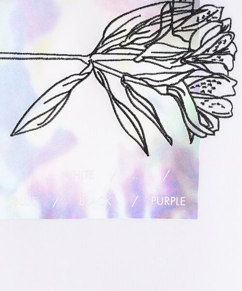 THE SHOP TK / ザ ショップ ティーケー Tシャツ | フラワー刺繍＋グラフィックロングTシャツ | 詳細4