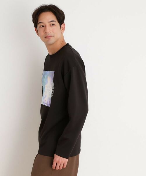 THE SHOP TK / ザ ショップ ティーケー Tシャツ | フラワー刺繍＋グラフィックロングTシャツ | 詳細5