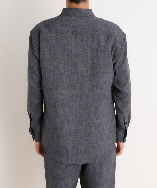 THE SHOP TK / ザ ショップ ティーケー シャツ・ブラウス | リネンライクレギュラーカラーシャツ セットアップ可 | 詳細3