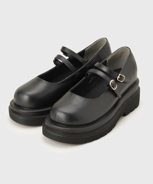 THE SHOP TK / ザ ショップ ティーケー ビジネス・ドレスシューズ | ダブルストラップ厚底シューズ | 詳細1