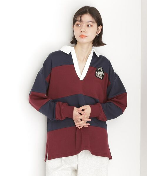 THE SHOP TK / ザ ショップ ティーケー カットソー | ラガーシャツ/洗濯機OK | 詳細5