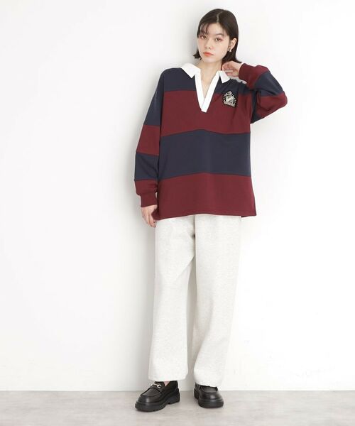 THE SHOP TK / ザ ショップ ティーケー カットソー | ラガーシャツ/洗濯機OK | 詳細7