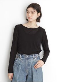 THE SHOP TK / ザ ショップ ティーケー カットソー | シアーフライスレイヤード　【セットアイテム】