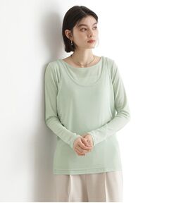 THE SHOP TK / ザ ショップ ティーケー カットソー | シアーフライスレイヤード　【セットアイテム】