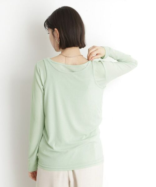 THE SHOP TK / ザ ショップ ティーケー カットソー | シアーフライスレイヤード　【セットアイテム】 | 詳細13