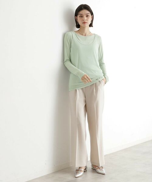 THE SHOP TK / ザ ショップ ティーケー カットソー | シアーフライスレイヤード　【セットアイテム】 | 詳細15