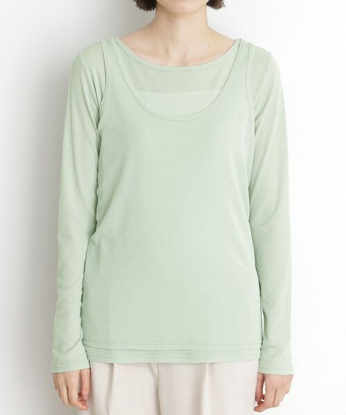 THE SHOP TK / ザ ショップ ティーケー カットソー | シアーフライスレイヤード　【セットアイテム】 | 詳細17