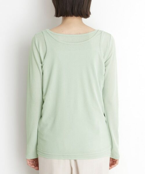 THE SHOP TK / ザ ショップ ティーケー カットソー | シアーフライスレイヤード　【セットアイテム】 | 詳細19