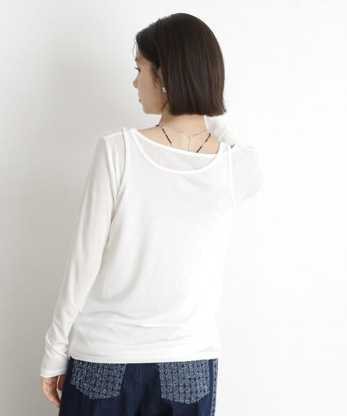 THE SHOP TK / ザ ショップ ティーケー カットソー | シアーフライスレイヤード　【セットアイテム】 | 詳細2