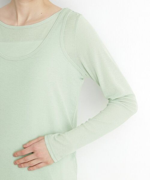 THE SHOP TK / ザ ショップ ティーケー カットソー | シアーフライスレイヤード　【セットアイテム】 | 詳細21