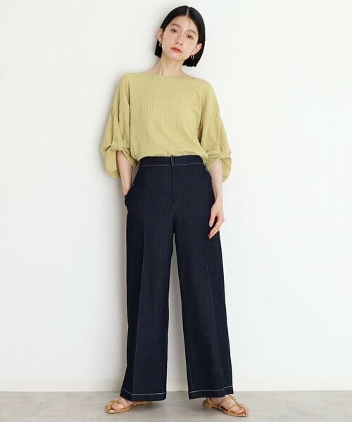 THE SHOP TK / ザ ショップ ティーケー カットソー | ポコポコ袖タックプルオーバー【洗濯機OK】 | 詳細19