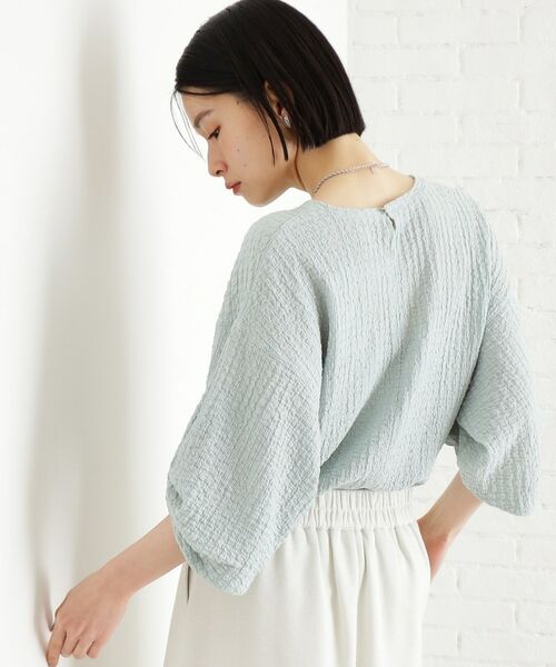 THE SHOP TK / ザ ショップ ティーケー カットソー | ポコポコ袖タックプルオーバー【洗濯機OK】 | 詳細24
