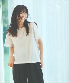 THE SHOP TK / ザ ショップ ティーケー Tシャツ | 袖シアーTシャツ【接触冷感/洗濯機OK】