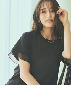 THE SHOP TK / ザ ショップ ティーケー Tシャツ | 袖シアーTシャツ【接触冷感/洗濯機OK】