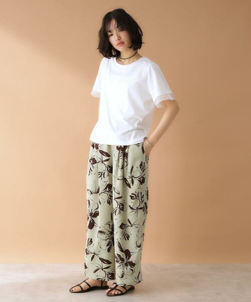 THE SHOP TK / ザ ショップ ティーケー Tシャツ | 袖シアーTシャツ【接触冷感/洗濯機OK】 | 詳細13