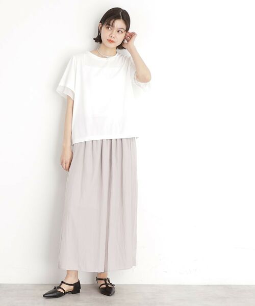 THE SHOP TK / ザ ショップ ティーケー Tシャツ | 袖シアーTシャツ【接触冷感/洗濯機OK】 | 詳細19