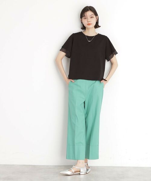 THE SHOP TK / ザ ショップ ティーケー Tシャツ | 袖シアーTシャツ【接触冷感/洗濯機OK】 | 詳細23