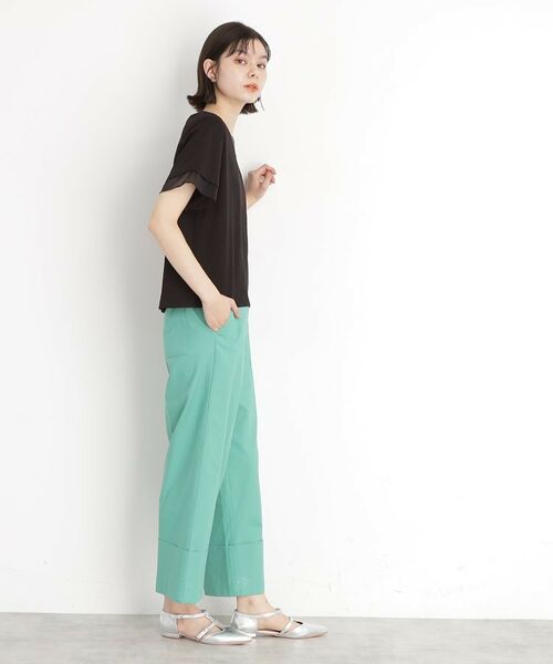 THE SHOP TK / ザ ショップ ティーケー Tシャツ | 袖シアーTシャツ【接触冷感/洗濯機OK】 | 詳細24