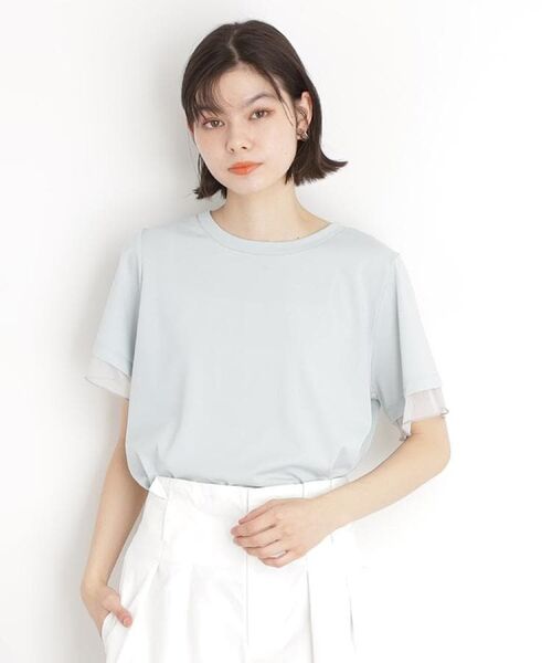 THE SHOP TK / ザ ショップ ティーケー Tシャツ | 袖シアーTシャツ【接触冷感/洗濯機OK】 | 詳細26