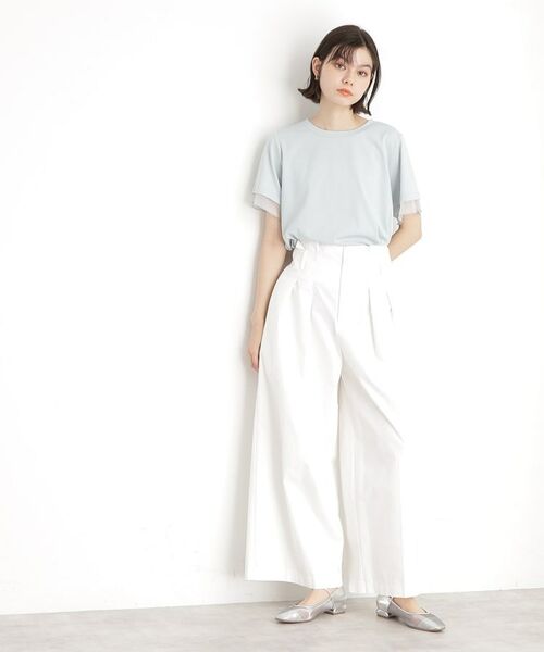 THE SHOP TK / ザ ショップ ティーケー Tシャツ | 袖シアーTシャツ【接触冷感/洗濯機OK】 | 詳細29