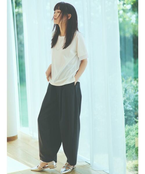 THE SHOP TK / ザ ショップ ティーケー Tシャツ | 袖シアーTシャツ【接触冷感/洗濯機OK】 | 詳細8