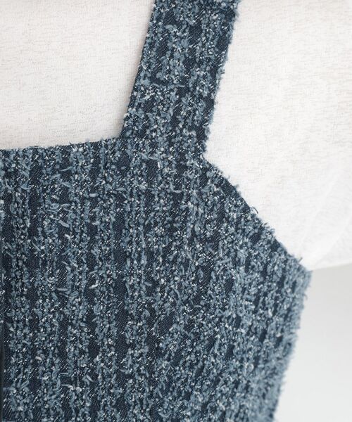 THE SHOP TK / ザ ショップ ティーケー ベスト | ジャカードデニムビスチェ【洗濯機OK】 | 詳細13