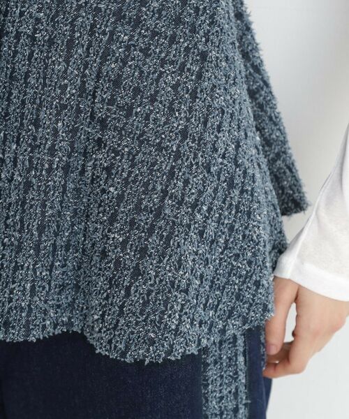 THE SHOP TK / ザ ショップ ティーケー ベスト | ジャカードデニムビスチェ【洗濯機OK】 | 詳細15