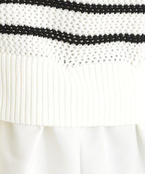 THE SHOP TK / ザ ショップ ティーケー カーディガン・ボレロ | 布帛ドッキングメッシュカーデ | 詳細14