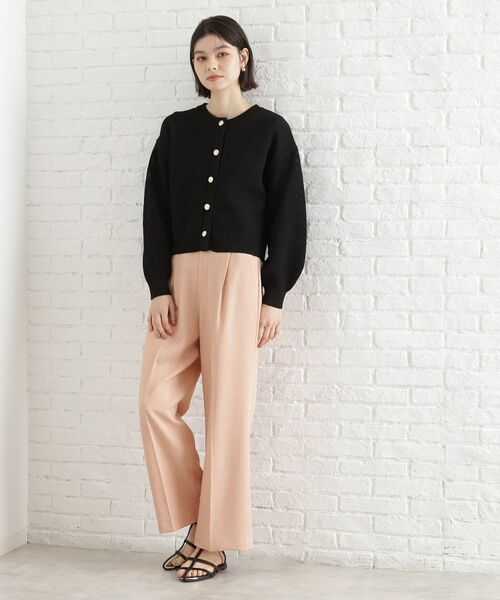 THE SHOP TK / ザ ショップ ティーケー カーディガン・ボレロ | 布帛ドッキングメッシュカーデ | 詳細6