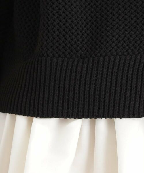 THE SHOP TK / ザ ショップ ティーケー カーディガン・ボレロ | 布帛ドッキングメッシュカーデ | 詳細7